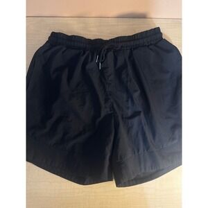 COOFANDY Mens Athletic Gym Shorts Black Lined Quick Dry Running Workout Large